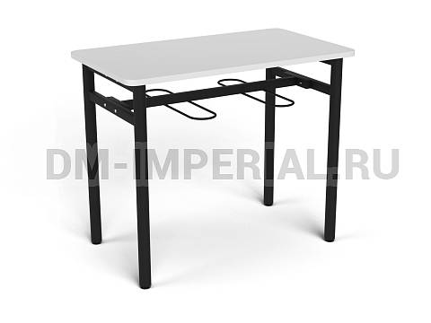 Оснащение школ, Мебель для столовой, Стол обеденный 1000 с подвесами под табурет ШМ-СТ-010