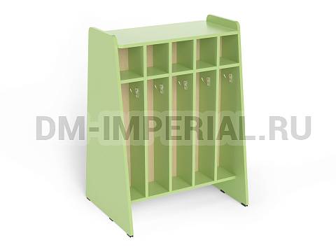 Оснащение детских садов, Шкафы, Шкаф для пол. 2-х сторонний 5-ти секционный ШП-007-5