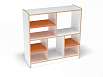 Модуль 3, стеллаж (скандинавия с разноцветными фасадами, Вариант 22)