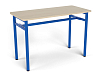Стол обеденный 1500 (дуб, каркас синий, 3/4/5/6 гр.)