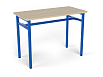 Стол обеденный 1200 (дуб, каркас синий, 3/4/5/6 гр.)