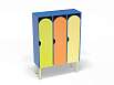 Шкаф 3-х секционный на металлокаркасе стандарт (разноцветный (ая), Вариант 11)