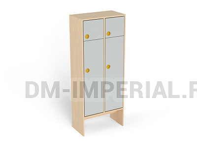 Шкаф 2-х секционный с антресолью