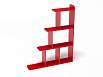 Стеллаж Лесенка (красный (ая))