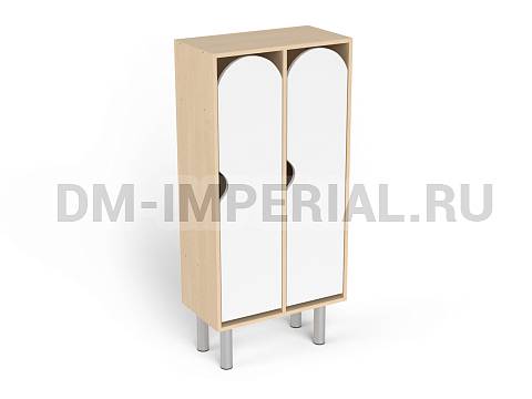 Оснащение детских садов, Шкафы, Шкаф 2-х секционный на металлических ножках стандарт ШР-003-С-2