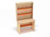 Стеллаж для экспериментирования (каркас дуб с разноцветными фасадами, Вариант 11)