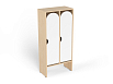 Шкаф для одежды 2-х секционный стандарт (каркас береза с белыми фасадами)