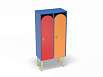 Шкаф 2-х секционный на металлокаркасе (разноцветный (ая), Вариант 11)