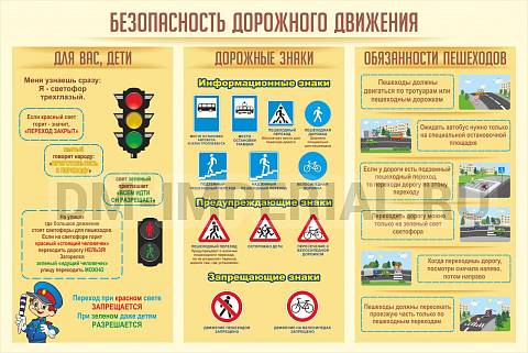 Информационные стенды, Оформление стендов для сада, Безопасность дорожного движения ДС-0159