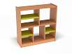 Модуль 3, стеллаж (каркас бук с разноцветными фасадами, Вариант 3)