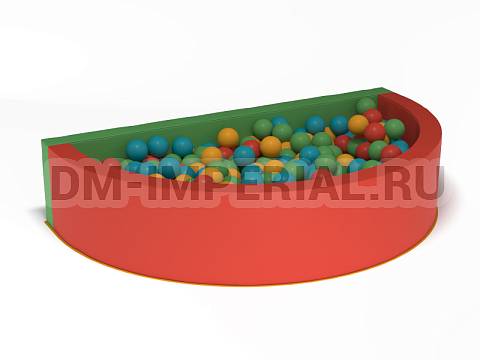 Оснащение детских садов, Мягкие модули, Сухой бассейн Полукруглый ММ-СБ-014
