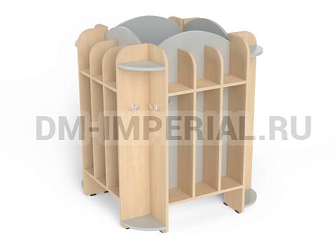 Оснащение детских садов, Шкафы, Тумба для полотенец Волна (20 мест) ШП-008-20