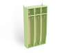 Шкаф для полотенец навесной 3-х секционный (береза/зеленый)