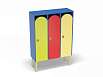 Шкаф 3-х секционный на металлокаркасе (разноцветный (ая), Вариант 11)
