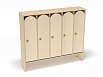 Шкаф для одежды 5-ти секционный (каркас дуб, Вариант 5)