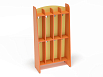 Шкаф для пол. 2-х ярусный 4-х секционный Волна (разноцветный (ая), Оранжевый)