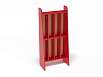 Шкаф для полотенец 2-х ярусный 4-х секционный (разноцветный (ая), Красный)