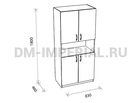 Офисная мебель, Шкафы для офиса, Шкаф офисный с дверьми Ш 1.09 Ш-1.09