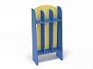 Шкаф для пол. напольный Волна 3-х секционный (разноцветный (ая), Синий)
