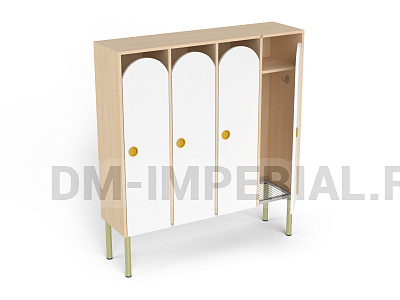 Шкаф 4-х секционный на металлокаркасе