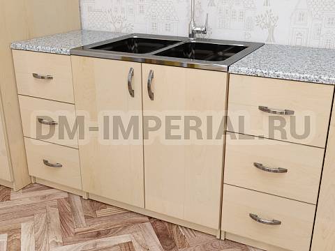 Оснащение детских садов, Шкафы, Тумба с мойкой 2-ух дверная КМ-002