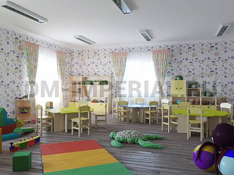 Оснащение детских садов, Шкафы, Модуль 1, стеллаж ШС-056