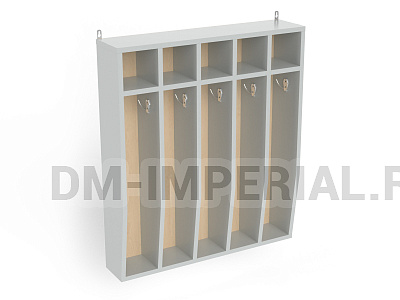 Шкаф для полотенец навесной 5-ти секционный