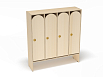 Шкаф для одежды 4-х секционный (каркас дуб, Вариант 5)