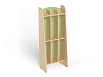 Шкаф для пол. 2-х ярусный 3-х секционный Волна (береза/зеленый)