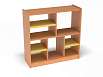 Модуль 3, стеллаж (каркас бук с разноцветными фасадами, Вариант 2)