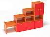 Стеллаж Мишутка (разноцветный (ая), Вариант 15)