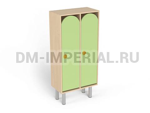 Оснащение детских садов, Шкафы, Шкаф 2-х секционный на металлических ножках ШР-003-2
