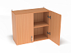 Шкаф навесной 2-х дверный (каркас бук, 800*300*720)