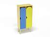 Шкаф 2-х секционный на металлокаркасе стандарт (разноцветный (ая), Вариант 9)