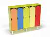 Шкаф 5-ти секционный на металлических ножках стандарт (разноцветный (ая), Вариант 10)