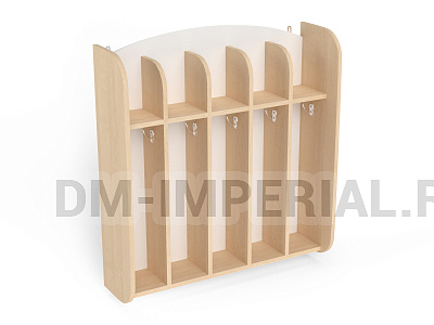 Шкаф для полотенец навесной Волна 5-ти секционный