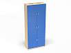 Шкаф сушильный 2-х секционный. (каркас дуб с разноцветными фасадами, Вариант 6)