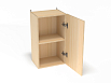 Шкаф навесной 1-но дверный (каркас дуб)