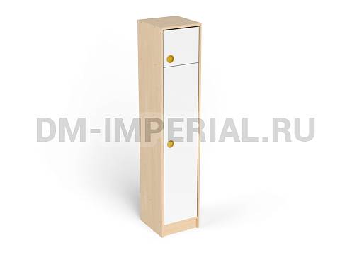 Оснащение детских садов, Шкафы, Шкаф 1-но секционный с антрресолью на цоколе ШР-007-1