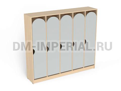 Оснащение детских садов, Шкафы, Шкаф 5-ти секционный на цоколе стандарт ШР-002-С-5
