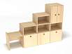 Стеллаж Мишутка (каркас дуб, Вариант 5)