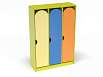 Шкаф 3-х секционный на цоколе стандарт (разноцветный (ая), Вариант 10)