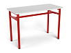 Стол обеденный 1500 (скандинавия, каркас красный, 3/4/5/6 гр.)
