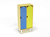Шкаф 2-х секционный на металлических ножках стандарт (разноцветный (ая), Вариант 9)
