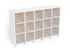 Шкаф для горшков на 15 мест (береза/белый)