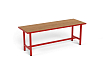 Скамейка (бук, каркас красный)
