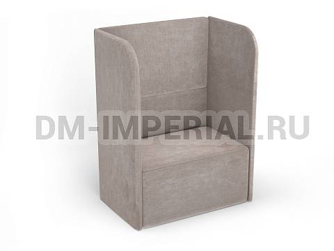 Оснащение школ, Мягкая мебель для школ, Диван 1-но местный  с высокой спинкой ШМ-ММ-005