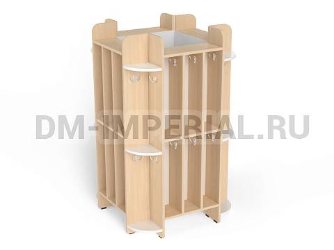 Оснащение детских садов, Шкафы, Тумба для полотенец 2-х ярусный (40 мест) ШП-009-40