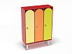 Шкаф 3-х секционный на металлических ножках (разноцветный (ая), Вариант 9)