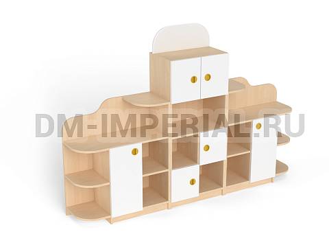 Оснащение детских садов, Шкафы, Стеллаж Антошка ШС-012